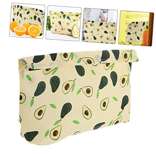 Bolsa de comida de cera de abejas reutilizable Beavorty lavable para guardar aperitivos 2 uds 3