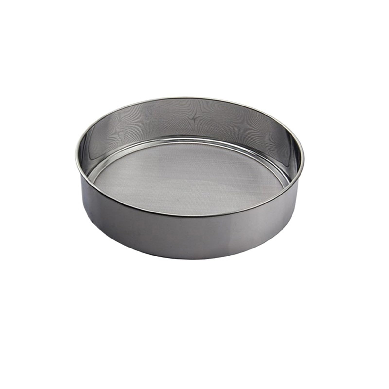 2 uds Cocina tamiz de harina Malla Ultrafina Redondo Profesional azúcar Acero Inoxidable colador for Hornear Pasteles para Cocina