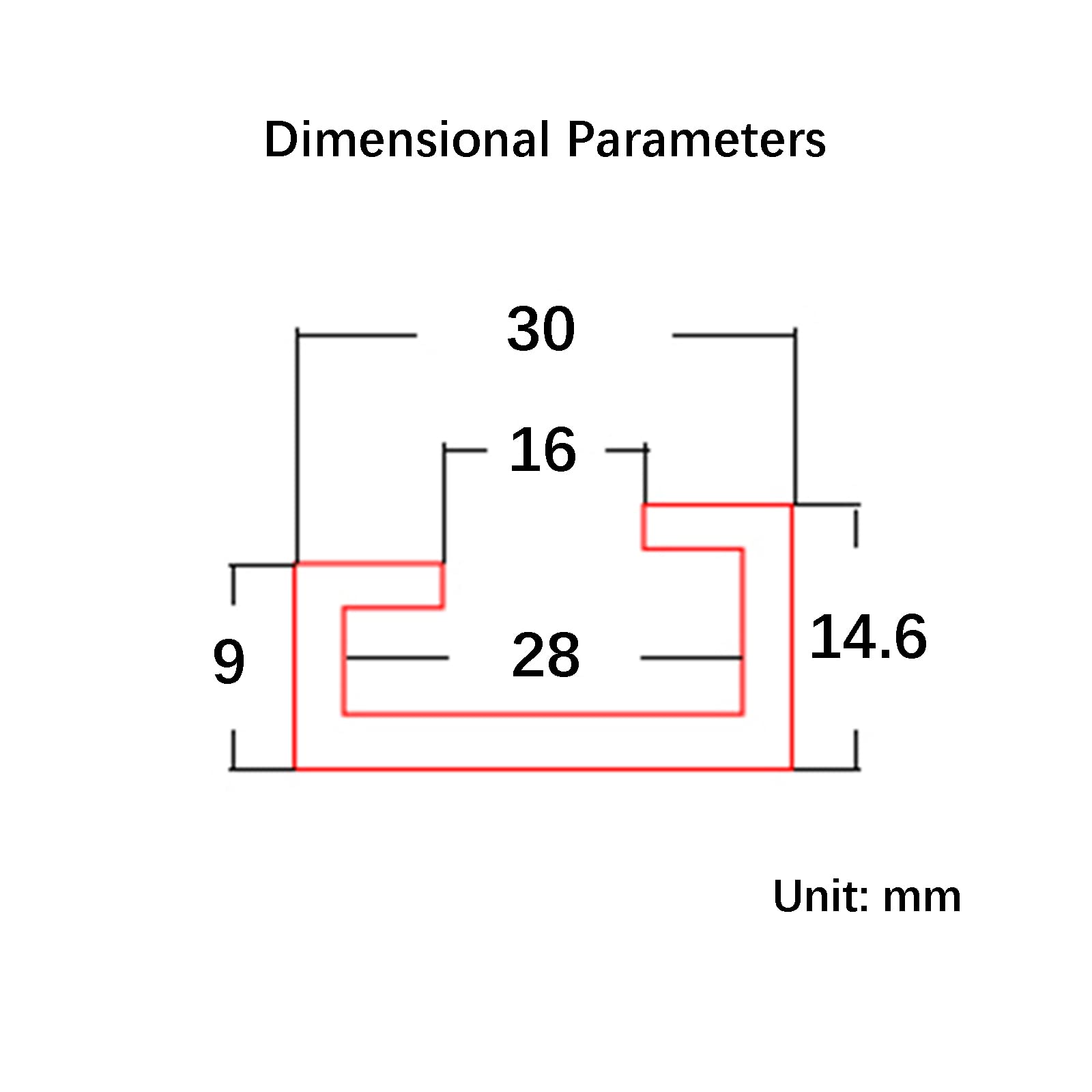 TEN-HIGH DIN Rail 1000mm/39.37inch Slotted Design Steel Rail for DIN Rail Terminal Series Contactor Distribution Cabinet,Quantity 10pcs(Width 30mm, Thickness 0.9mm)