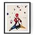 Nacnic Lámina PRINCIPITO con Capa. Poster Estilo Acuarela con Imagen del principito. Decoración de hogar. Láminas para enmarcar. Papel 250 Gramos