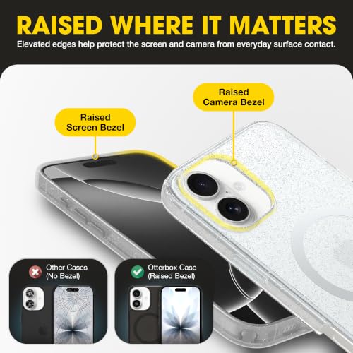 Image of OtterBox iPhone 16 Plus - Symmetry Series Slim MagSafe Case - Stardust | 3X Military Drop Protection - Slim - Shockproof - Pocket-Friendly - Raised Edges - Anchor Points - Non-Retail Packaging