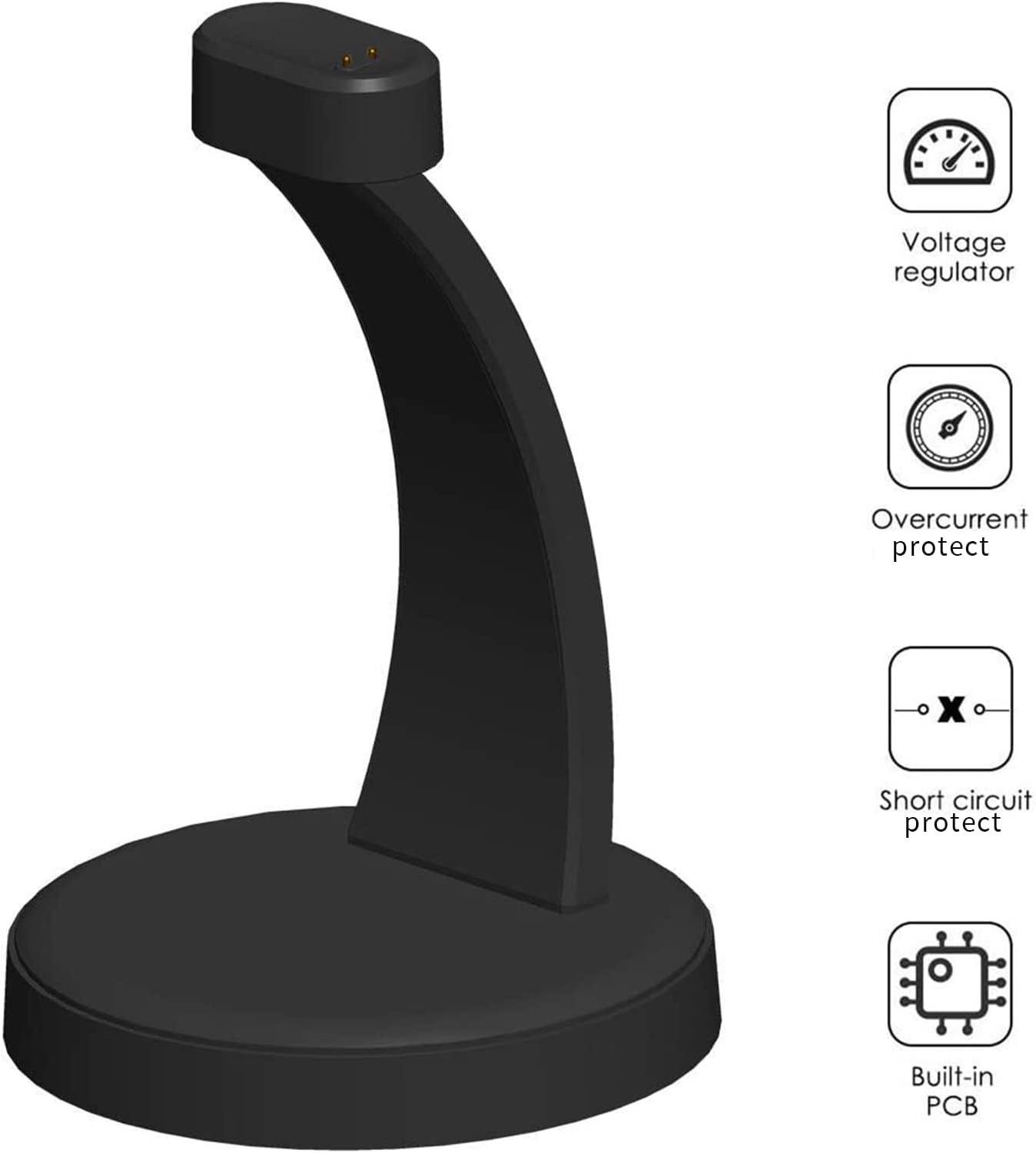 Aresh Compatible with Fitbit Ace 2 Charger, with 2.6 (ft) USB Cable Charger Stand Dock Station for Fitbit Ace 2 for Kids(Charge with Protect Case)