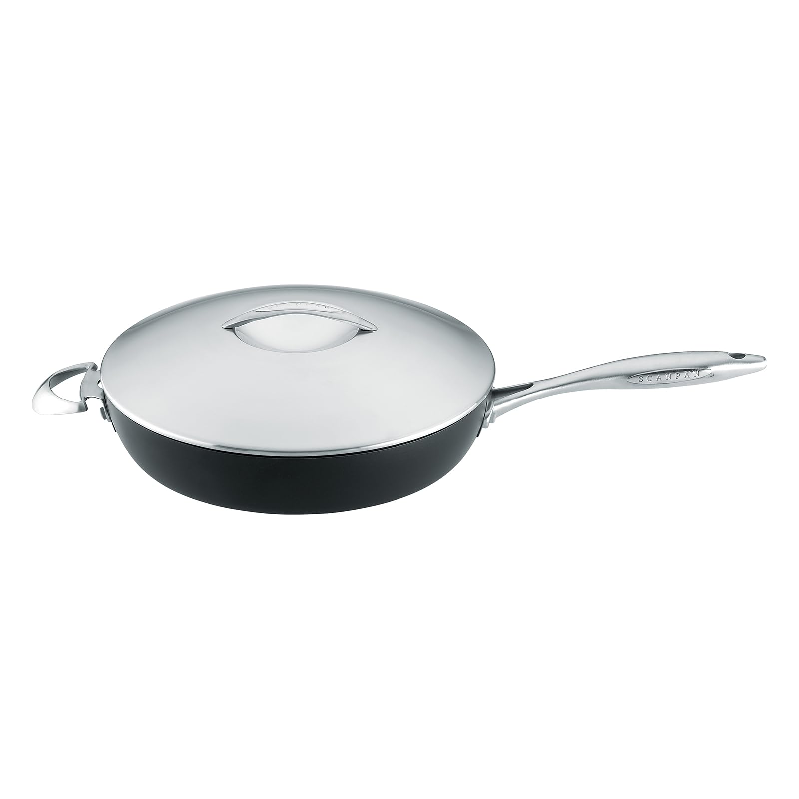 SCANPAN Professionnel, sauteuse 32 cm, acier inoxydable, couvercle