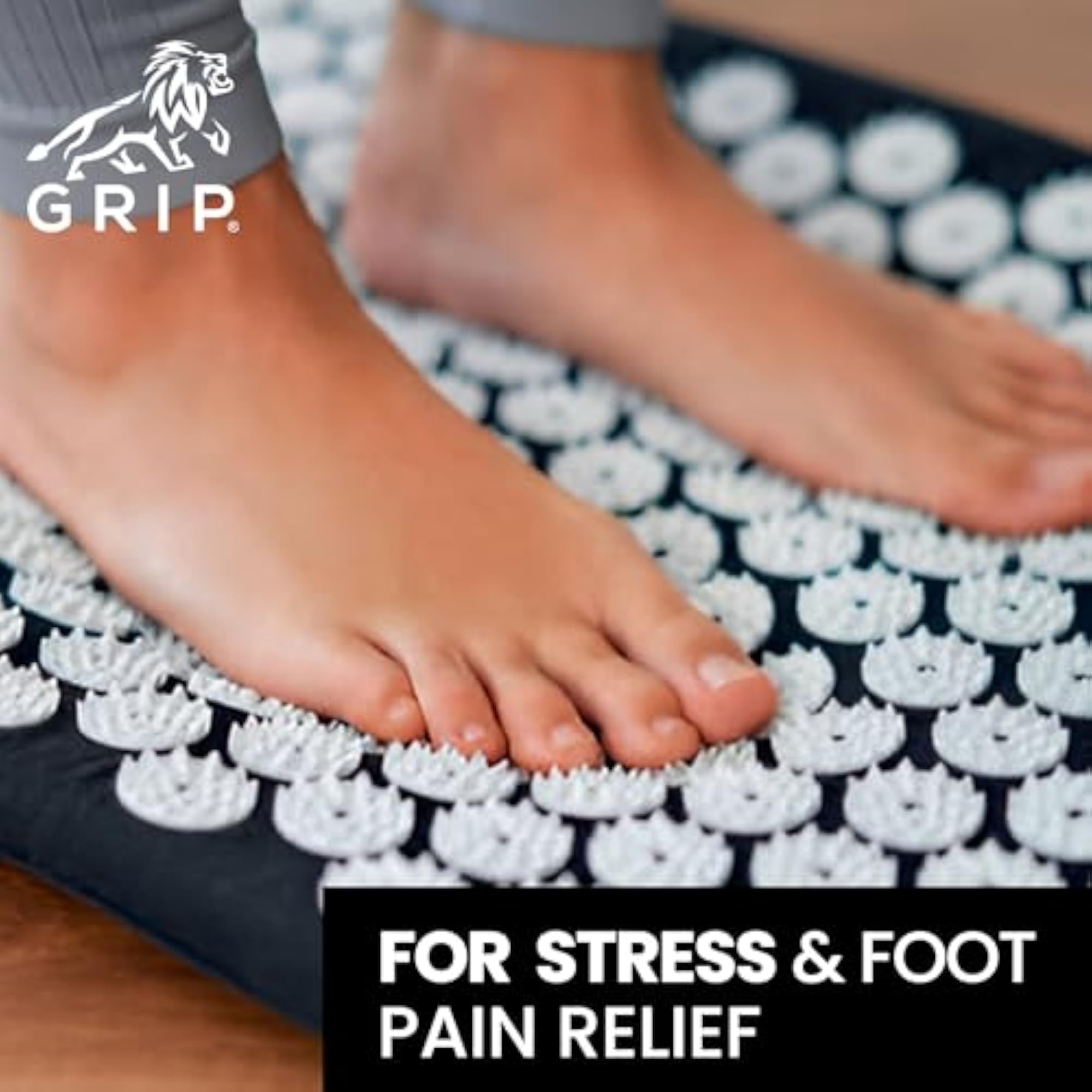 Grip Acupressure Mat for Back/Neck Pain Relief