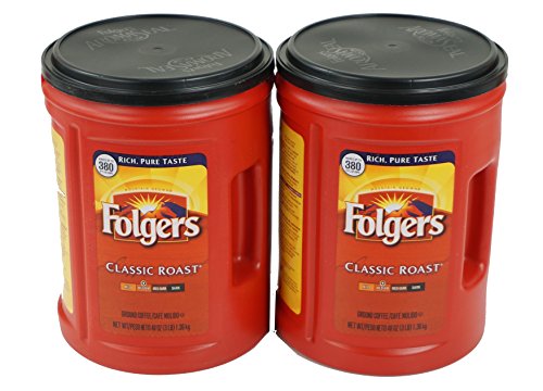 Folgers Classic Medium Roast Coffee, 2-Pack of 48 Ounce Cans - //coolthings.us