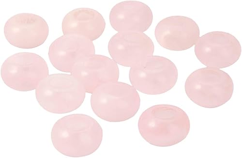 Miniatura 3 de rockcloud 25 piezas de piedras de agujero grande Rondelle cuentas sueltas para pulseras europeas para hacer joyas