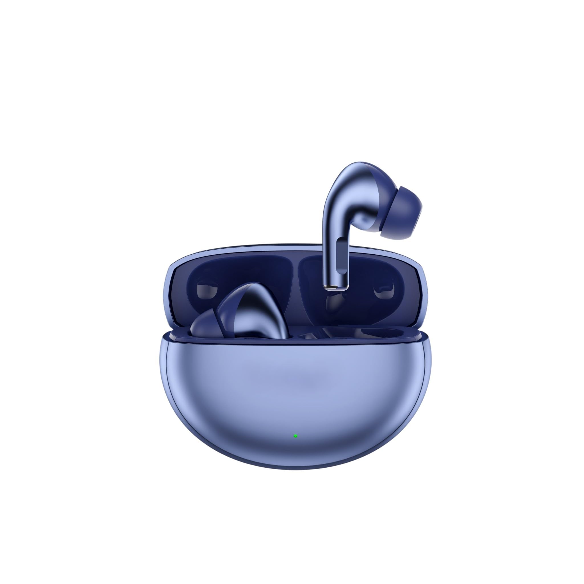 SOBEYS Wireless Earbuds in Charging Case, True Wireless Bluetooth Earphones, Silver and Beige, Open-Ear Design (Blue)-image-18