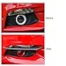 GZXinWei Car Styling Black Carbon Fiber Front Head Fog Light Lamp Eyebrow Bumper Eyelid
