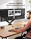 ErGear Monitor Halterung 2 Monitore für 17 bis 32 Zoll Bildschirme, Bildschirmhalterung 2 Monitore, Monitorhalterung mit Einer Tragfähigkeit von 2–10 kg, 2 Montageoptionen/VESA 75/100