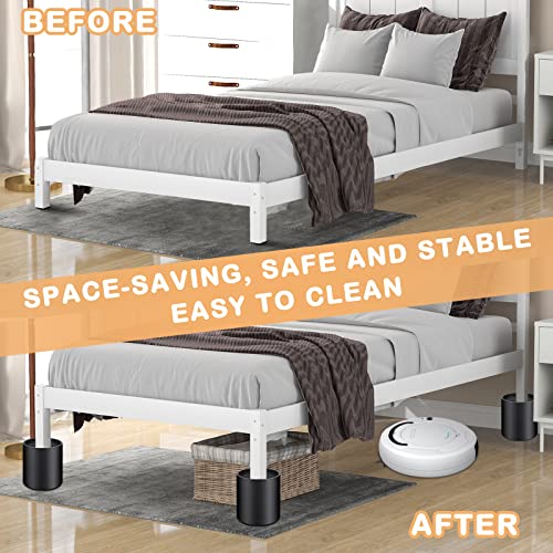 Twakashic Furniture Risers 4 Inch, Round Furniture Risers Lifts For Table, Stilts For Desk Table Chair Extenders (Set Of 4, Black) #TOP3