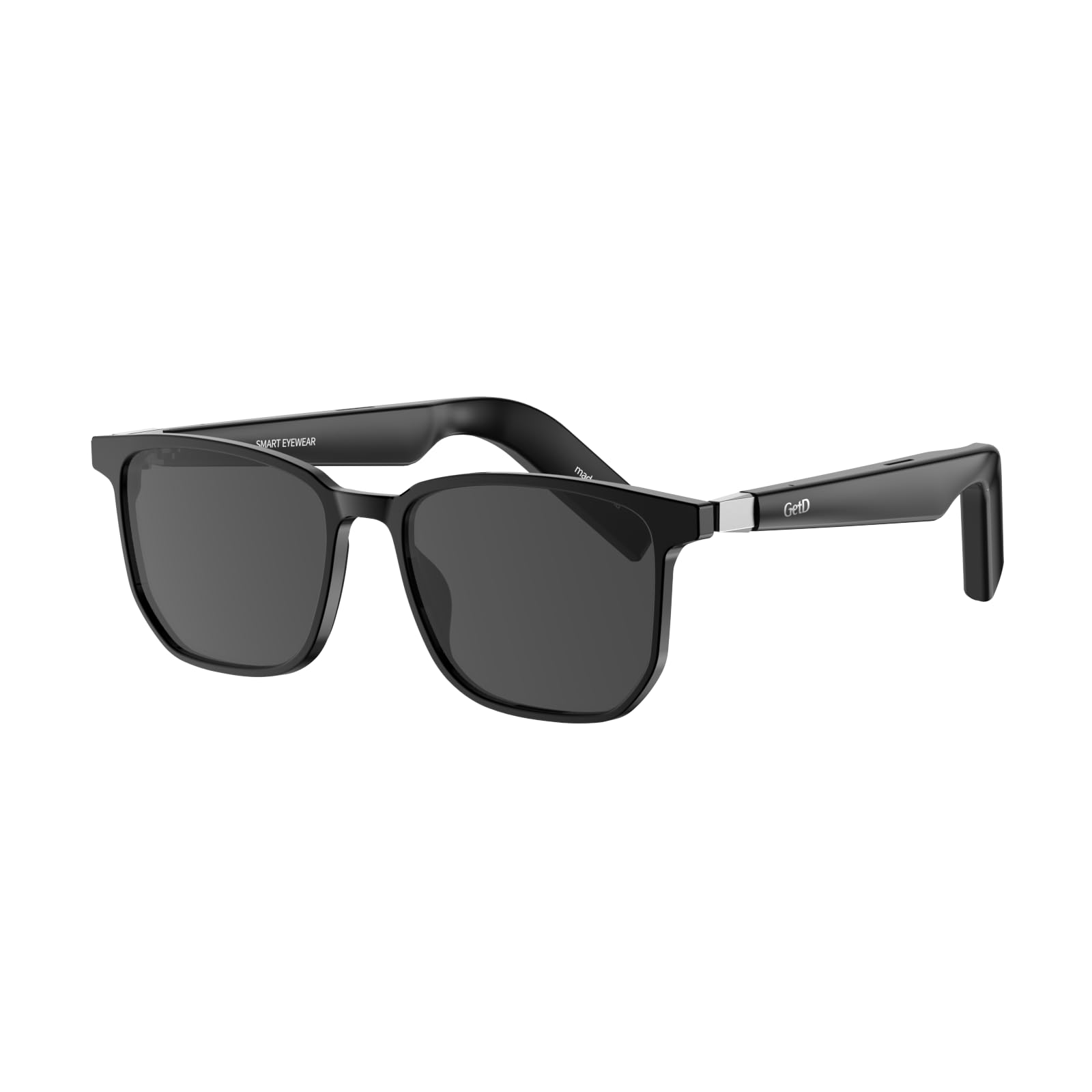 GetD AI Smart Bluetooth Sunglasses for Men and Women, Voice Controlled Open Ear styleSmart Glasses for Listening to Music and Calls with Built in Speakers, IPX4 Waterproof Bluetooth Audio Glasses