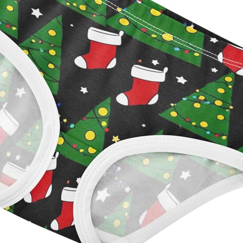 Pattern Girls Underwear Toddlers 2t Cotton Girl Panties Cute Christmas Trees Briefs Undies Kids4