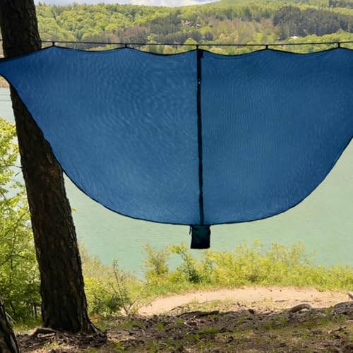 Red para moscas plegable y portátil para camping Minhe 210T nylon alta densidad gris miniatura 6