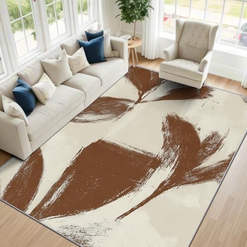 Fauvify 5x7 Brushstroke Abstract Rug