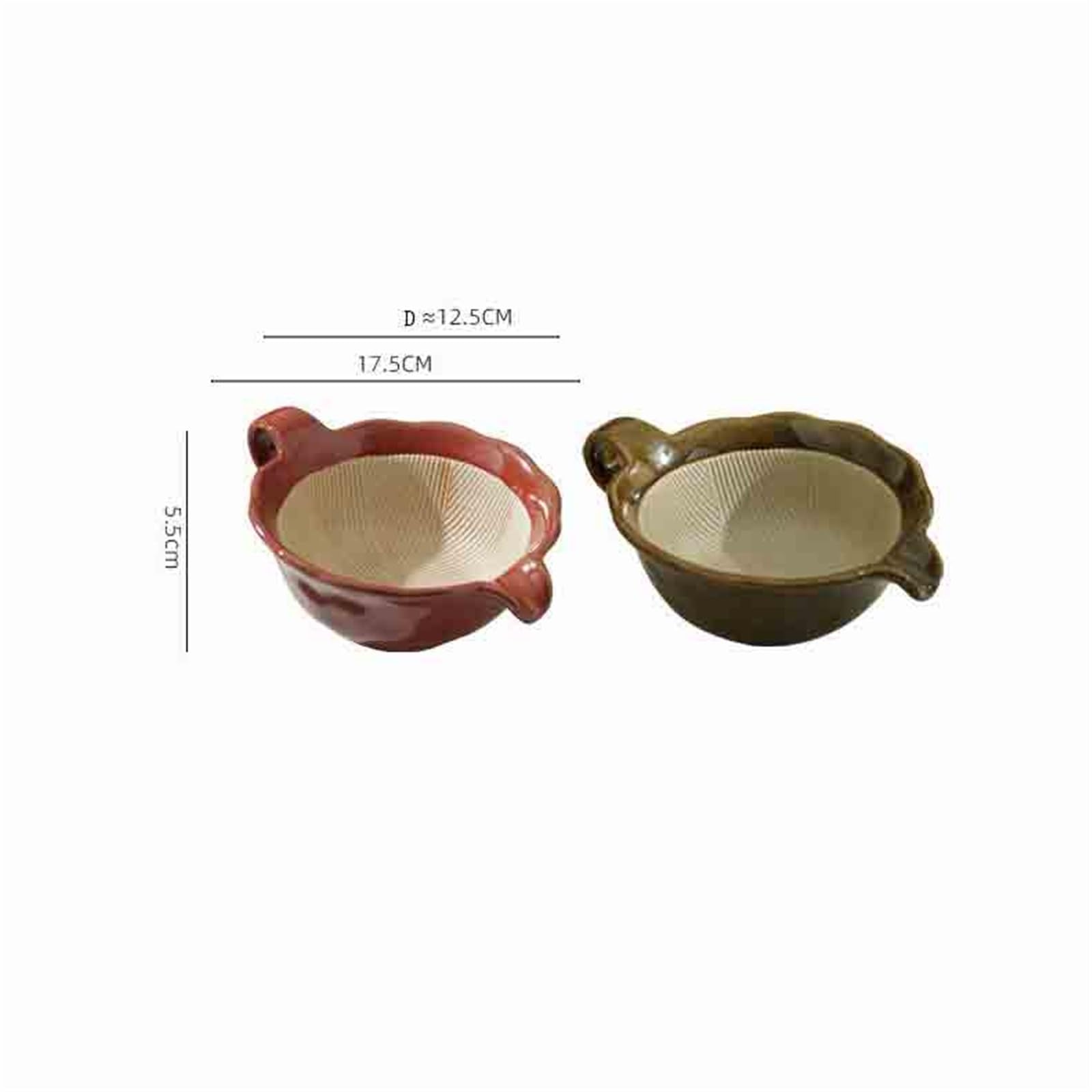 Mortaio e pestello da cucina in ceramica con manico, macinino manuale for aglio