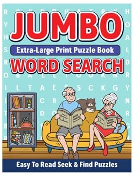 Paperback Jumbo Extra Large Print Word Search Puzzle Book: Easy To Read: Seek & Find Puzzles Book