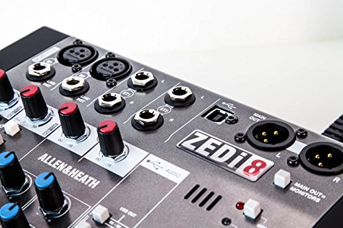 Image of Allen & Heath ZEDi-8 - Compact Hybrid Audio Mixer /USB Interface (AH-ZEDi-8)