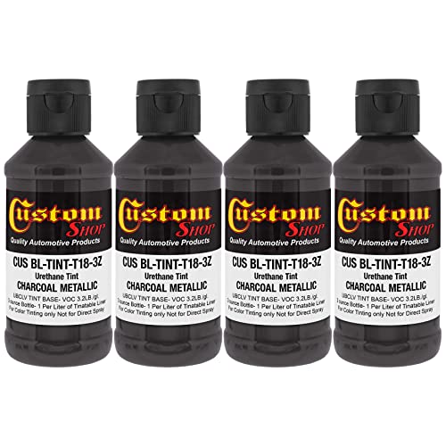 Image of Custom Coat 3 Ounce, Charcoal Metallic, Bed Liner Tint Concentrate, 4 Pack