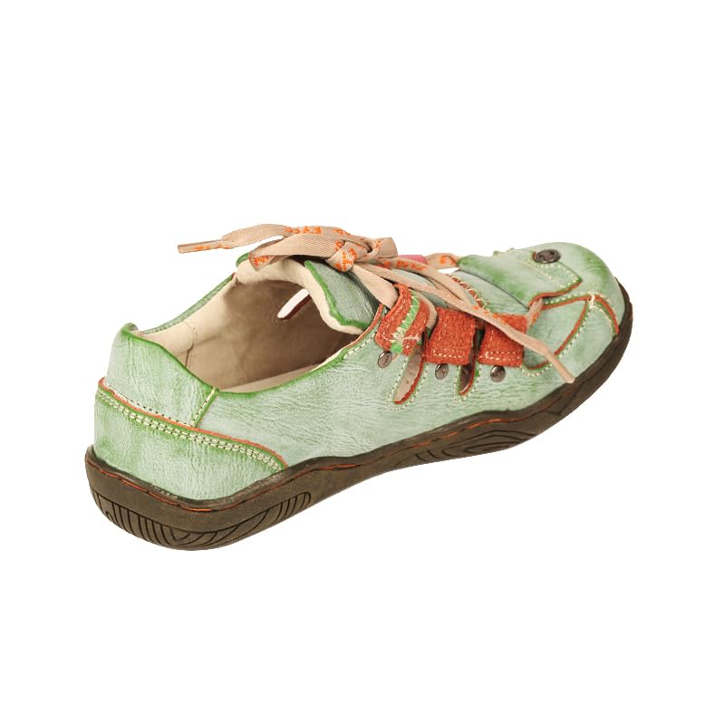 TMA EYES Women's Leather Breathable Plus Size Shoes Casual Pigskin Outdoor Walking Shoes with Insides3