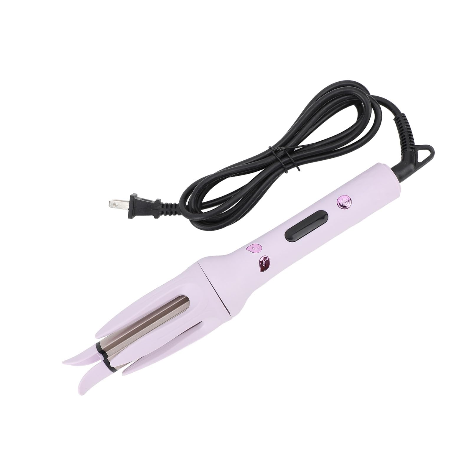 Automatic Hair Curler Rotating, Portable Adjustable Temperature Wave Curling Wand, Purple