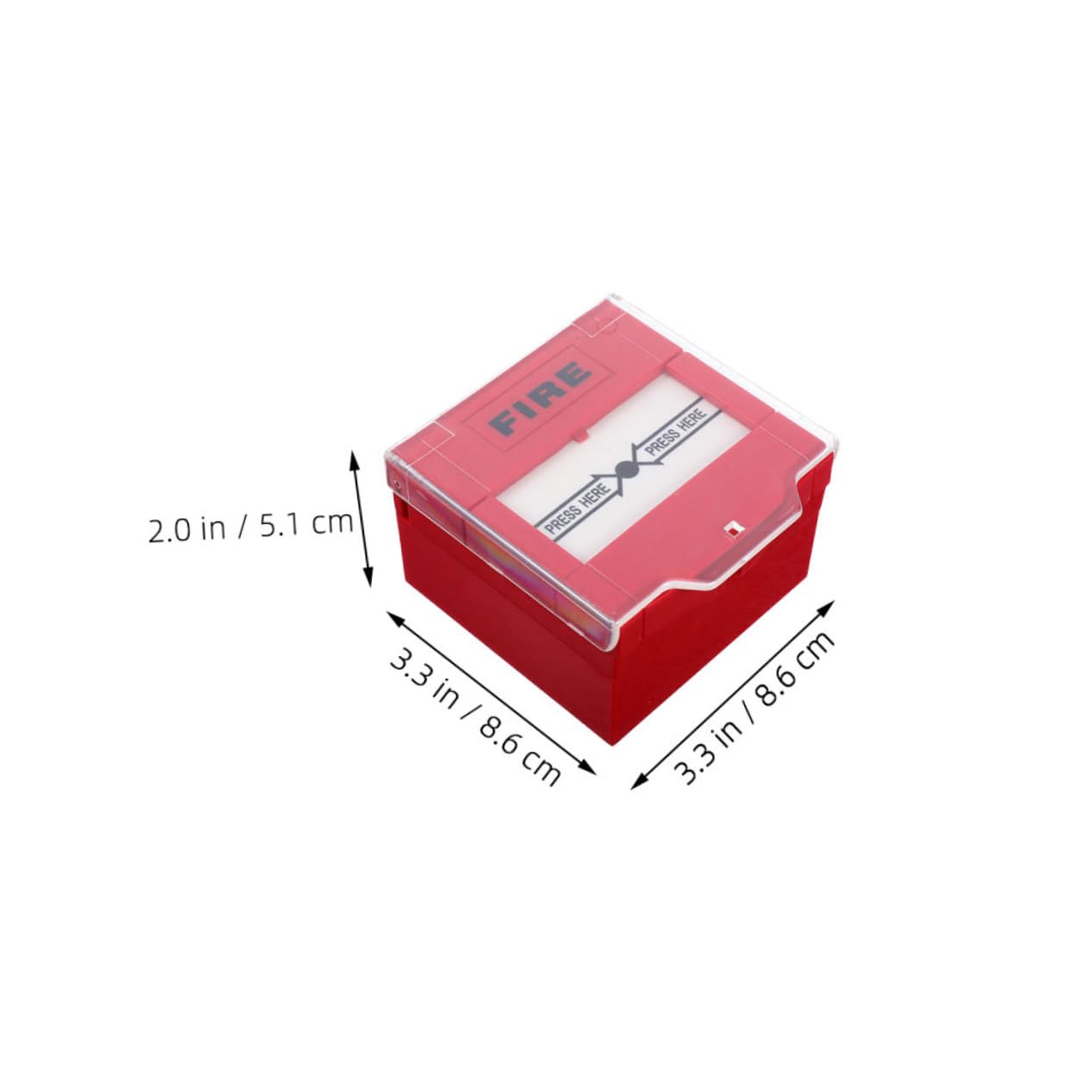 SHINEOFI 2piezas Botón Emergency Fire Switch Rojo Manual Reset para Sistema Alarma Casa Oficina Hotel Fácil Instalación y Alta Visibilidad