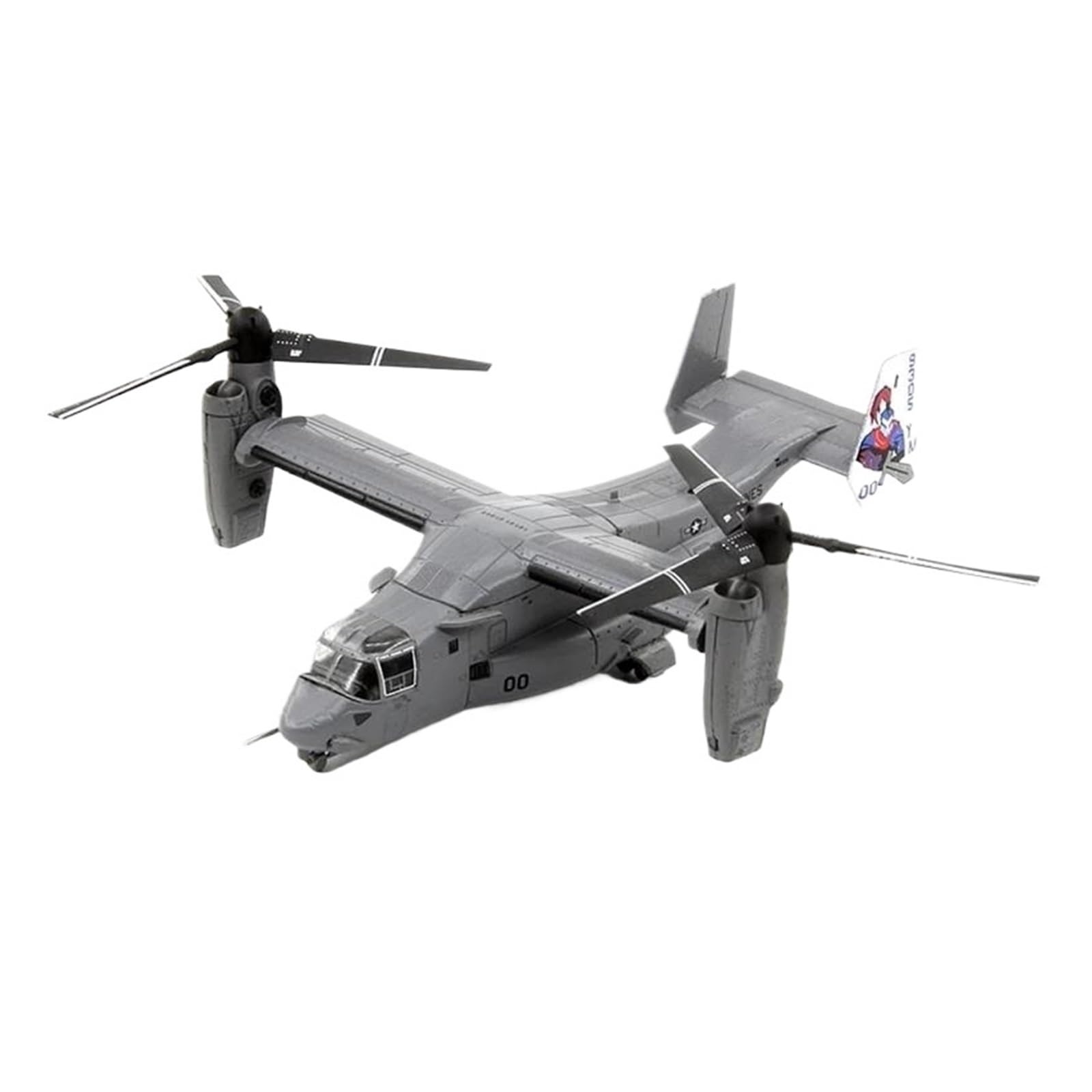 Must-Have per i Collezionisti 1/144 per Variable Wing Bell V-22 V22 MV-22B Osprey Elicottero Anfibio in Metallo Modello di Aereo di Costruzione di Modello Kit
