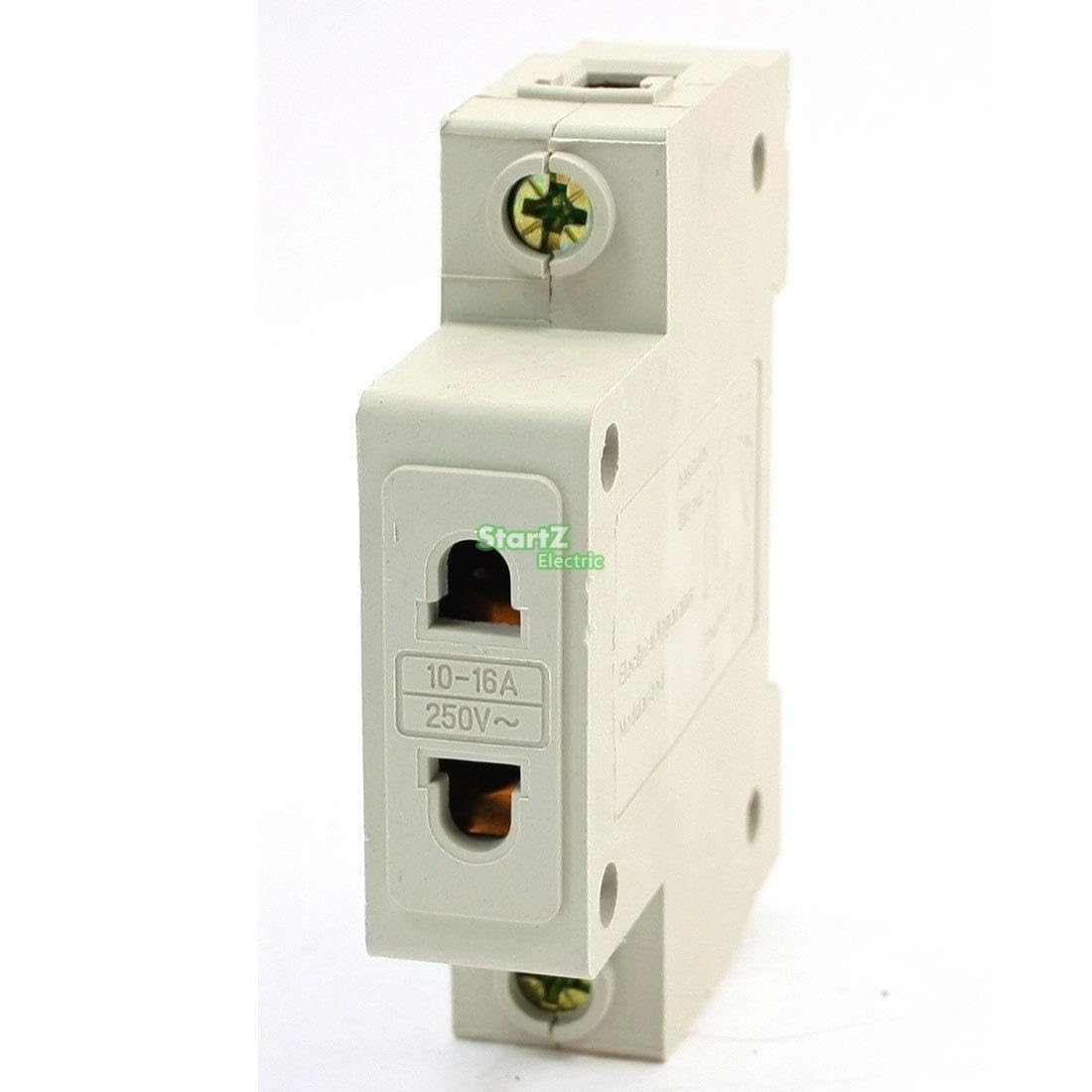 2 Pin 250VAC 10-16A DIN Rail AC30 Modular Power Socket