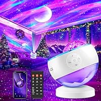 One Fire Galaxy Projector Star Projector Gifts for Girls Women, 16 \u200BColour Moon Galaxy Light Christmas Gifts, 15 White Noise Machine | Bluetooth Northern Lights, Remote Sensory Lights, Room Decor