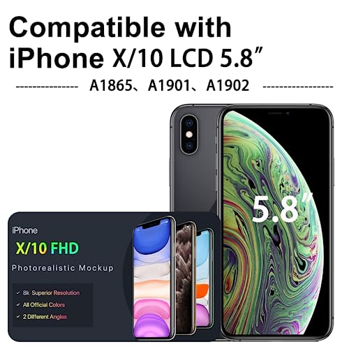 Simdog IPHONE X 5.8" For Iphone X 10 Screen Replacement 5.8 Inch Kit,3D Touch & Lcd Display Digitizer Assembly Screen,Compatible thumb #4