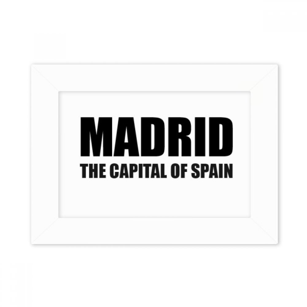 Cadre photo bureau 5X7 pouces avec peinture de Madrid la capitale