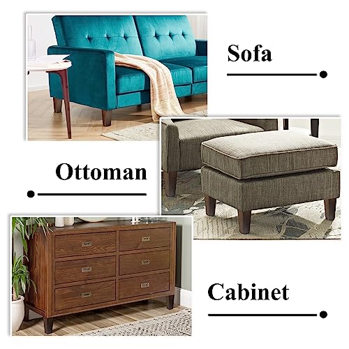 Aoryvic 6 Inch Sofa Legs Wood Furniture Legs Pack Of 4 Pyramid Couch Legs Mid-Century Modern Brown Replacement Legs For Chair Recliner #TOP4