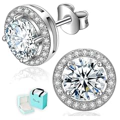 Halo Round - White Gold Plated