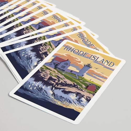 Baraja de 52 cartas tamaño póker Rhode Island miniatura 5