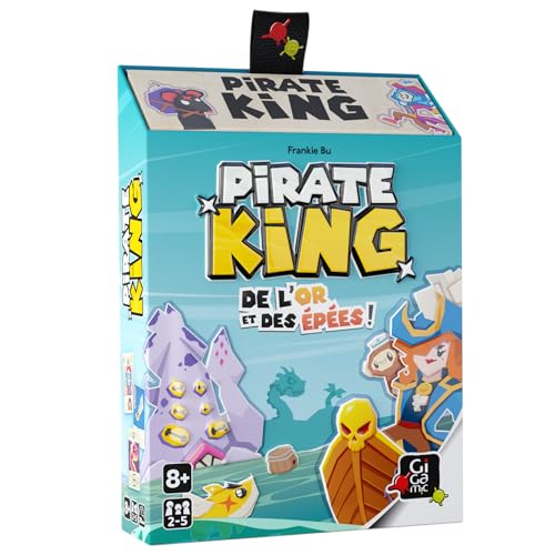 Gigamic - Pirate King - Un Jeu de Prise de Risques - Jeu d'ambiance à partir de 8 Ans - De 2 à 5 Joueurs