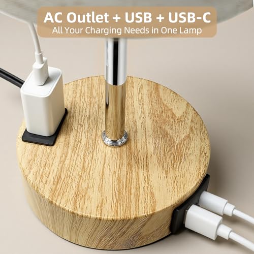 Lámpara de mesa para noche con touch y carga USB miniatura 2