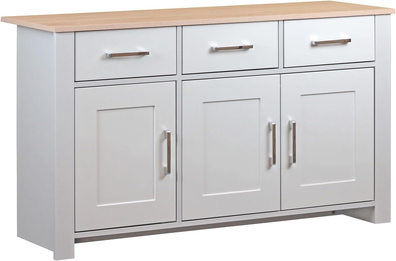 WeHome Credenza Soggiorno A 3 Ante E 3 Cassetti, Credenza Cucina