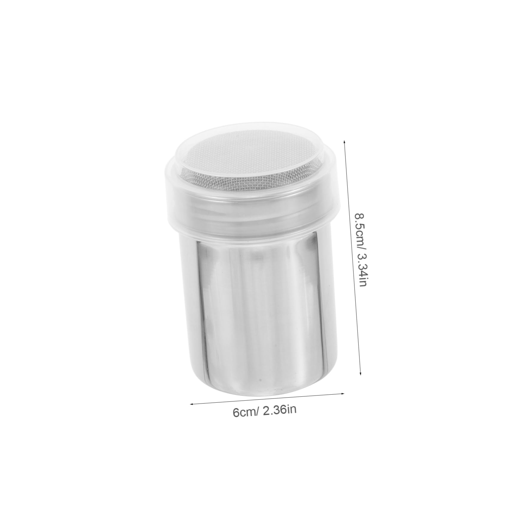 Garneck 3pc Fine Sifter Mesh Shaker Baking Soda Dispenser for Sugar Flour Toppings Artistic Lid for Beautiful Designs