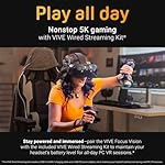 HTC Vive Focus Vision VR Headset with DisplayPort PC Streaming Kit & Starter Game Pack - Image 3