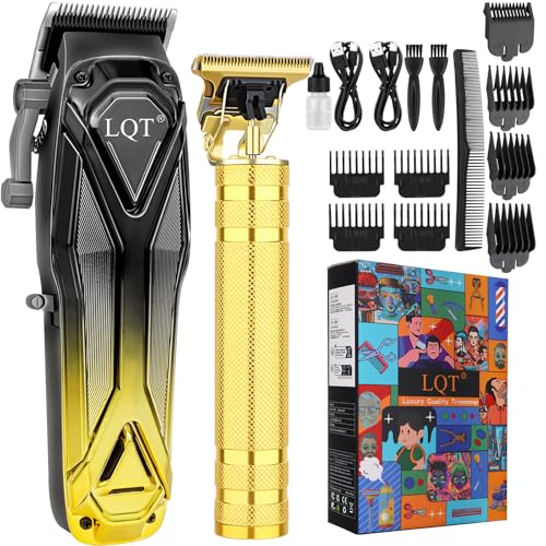 LQT Professional Hair Clippers for Men, Cordless Beard Trimmer Set, Barber-Grade Tool with USB Charging, Lightweight & Low Noise for Home Use