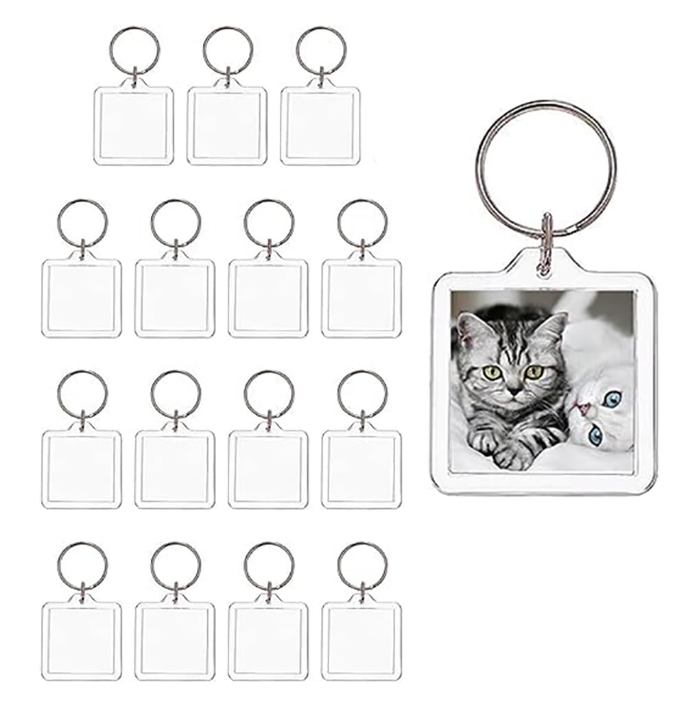 Sponsored Ad – Personalize Your Keys with 16 Acrylic Photo Keychain Blanks - DIY Idea!