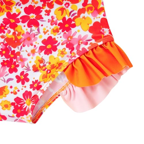 Image of Funnycokid Girls Swimsuit 3 Pieces Long Sleeve Rash Guard Set Tankini Bathing Suits Summer Kids Swimwear 3-10 Years