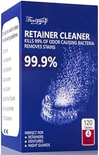 Retainer Cleaning Tablets - New Formulation (120 Tablets Pack, 4 Months Supply)