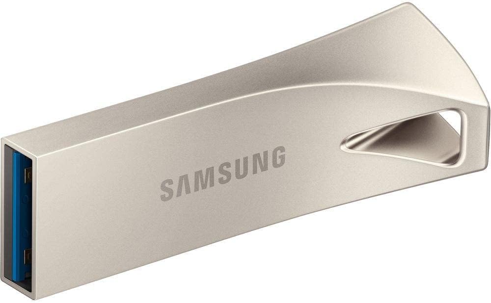 Samsung BAR Plus 128GB - 400MB/s USB 3.1 Flash Drive Champagne Silver (MUF-128BE3/AM)…