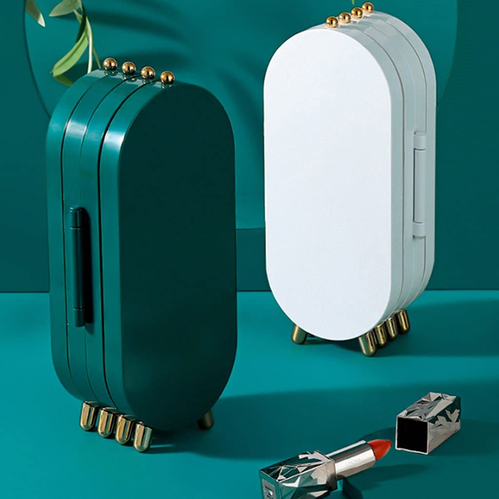Scatola di Gioielli Ornamento a Mano Collana Display Standing Jewelry Box Scatola di immagazzinaggio Polghettabile Pieghevole Organizzatore di Plastic Box Box (Color : White)