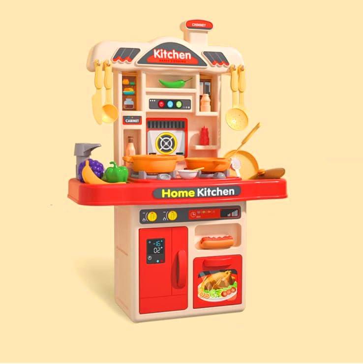 Image of Kitchen Set Toy for Kids, Orange 51 * 35 * 16 Cm