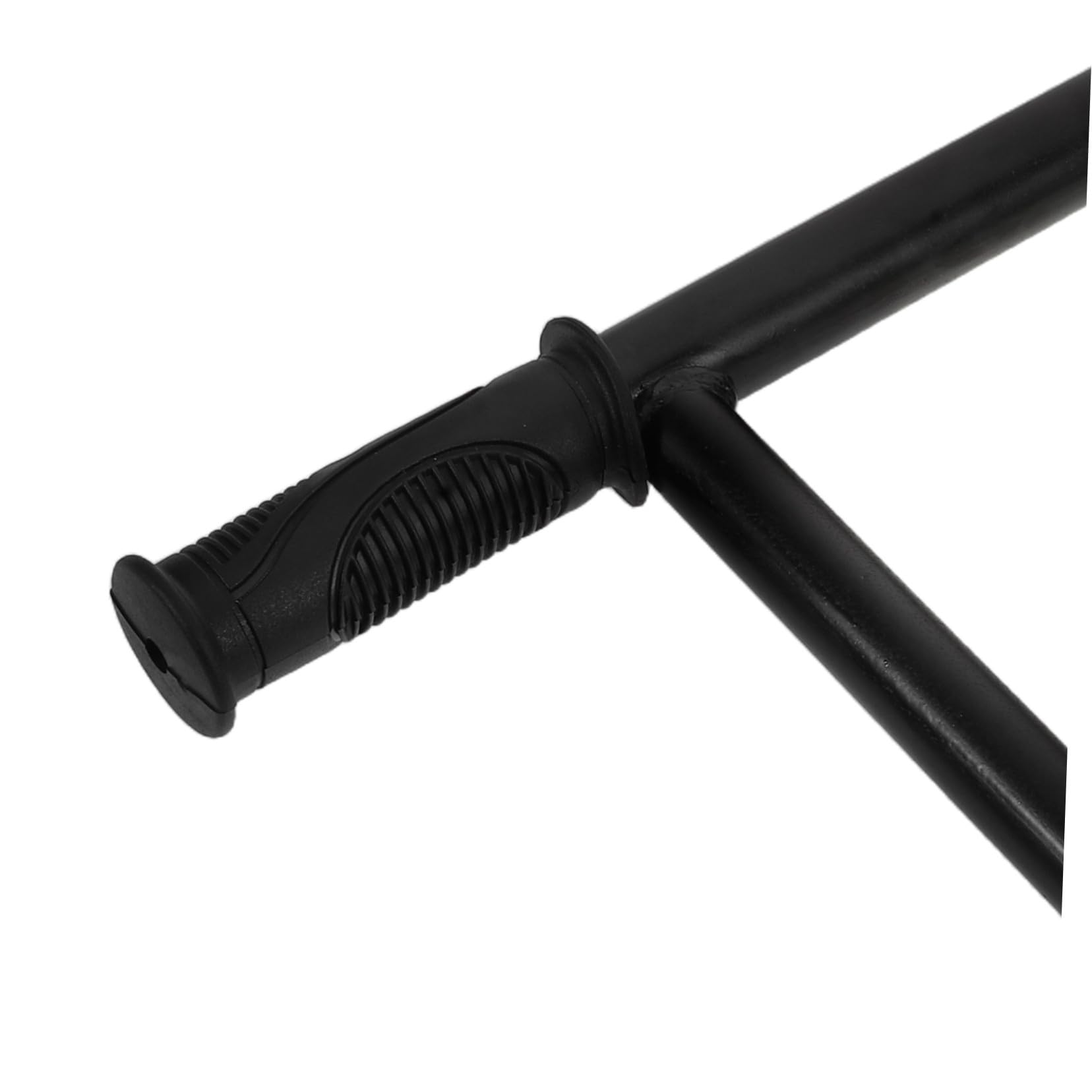Maniglia di Estensione Passeggino Nero in Acciaio Inox e Plastico | Diametro Interno Clip 32mm, Distanza Viti 14mm, Presa Ergonomica, Uso Quotidiano e Gite in Famiglia