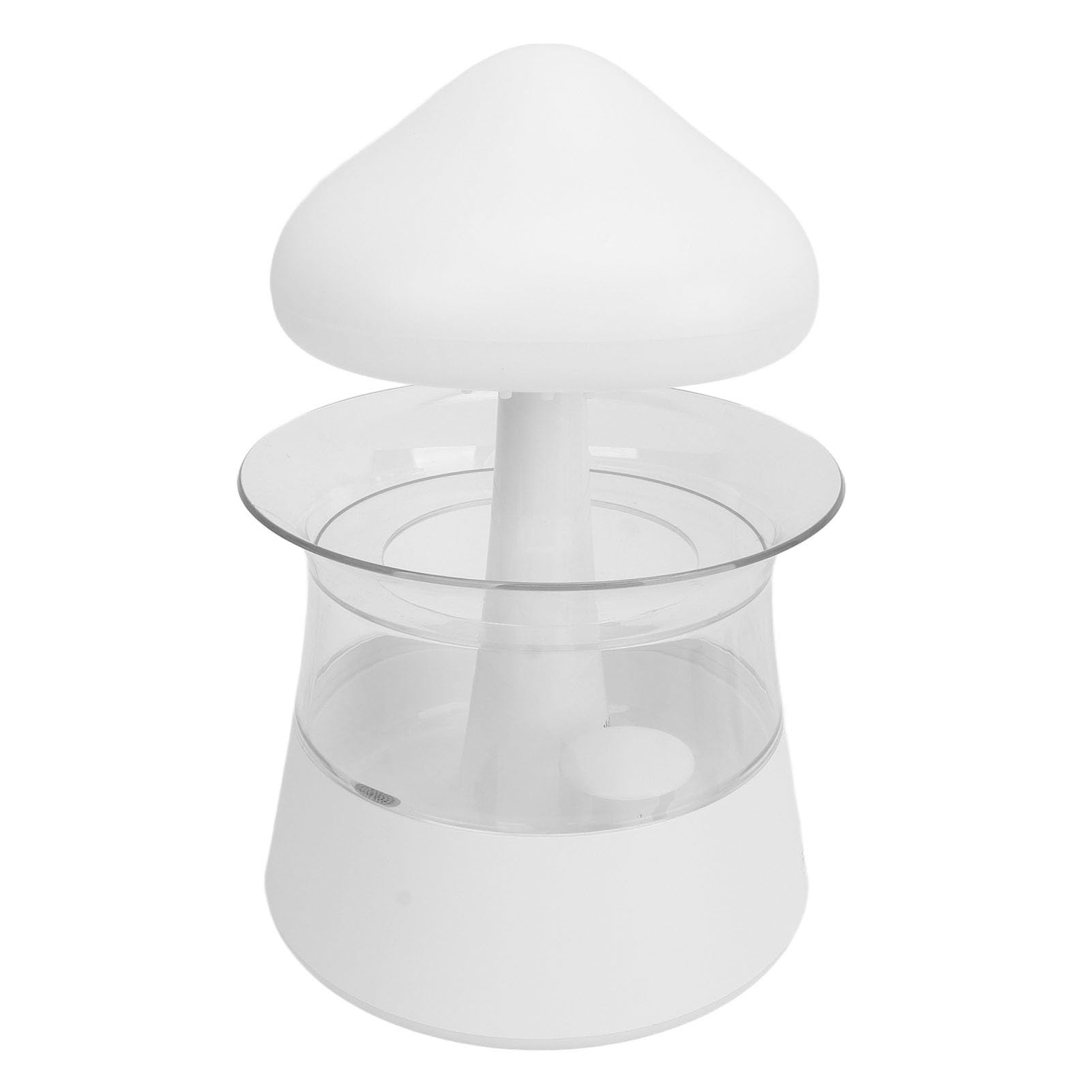 Humidificador de Nube de Lluvia, Difusor de Hongos de Grano de Madera ABS de 300 Ml con Temporizador de Luz Nocturna con Sonido de Goteo de Lluvia, Niebla y Luz Separadas para Dormitorio,