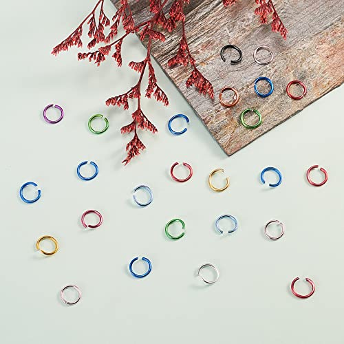 UR URLIFEHALL 1200 Pcs 12 Colours 18 Gauge Aluminium Open Jump Rings O Rings Connectors for Choker Crafts Chain Maille Jewellery Making - Image 4