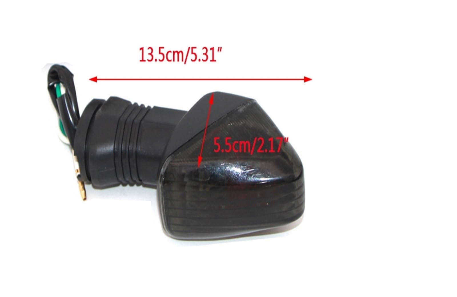 Intermitentes de motocicleta 4 Uds. De para giro de lente negra para lámpara indicadora de luz de señal para ZX-6R KLE500 KLE650 KLR650 Z750S