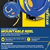 Goodyear Air Hose Reel Retractable 1/2 Inch x 65' Foot SBR Rubber Hose Max 300PSI Heavy Duty Industrial Steel Single Arm Construction